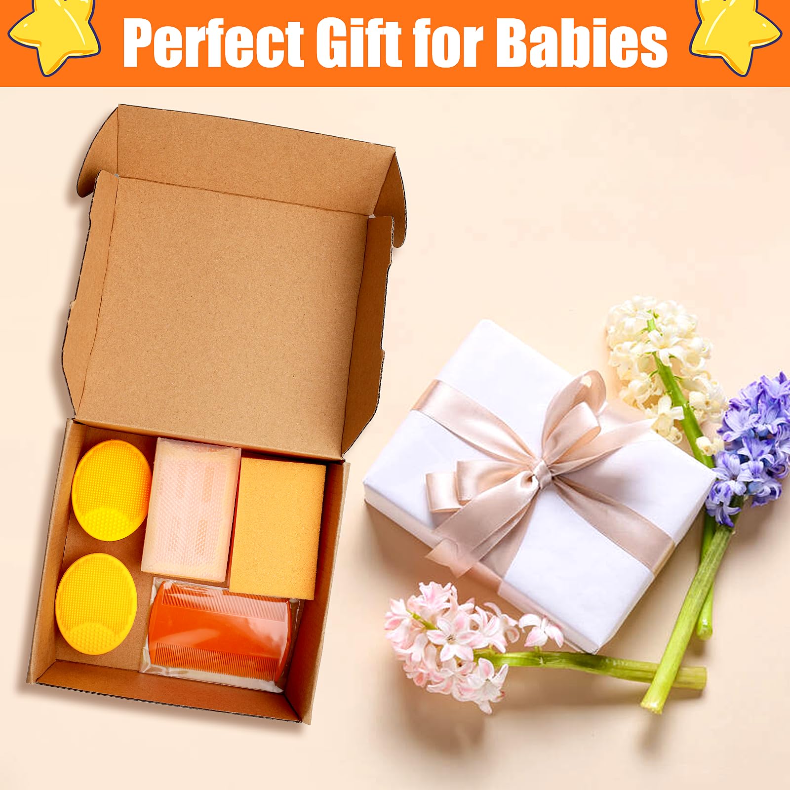 PAKENYESHA baby hair care set orange in action for daily care