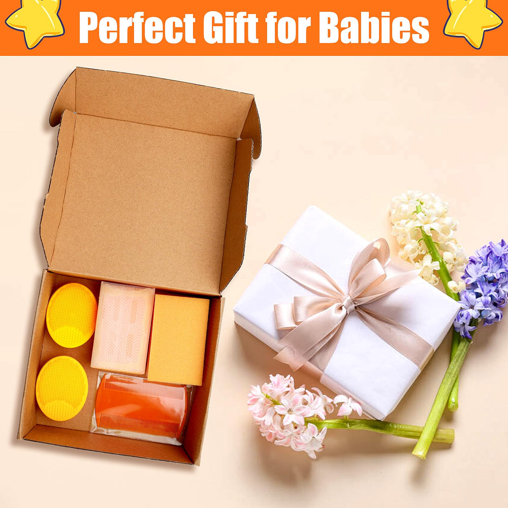 PAKENYESHA baby hair care set orange in action for daily care