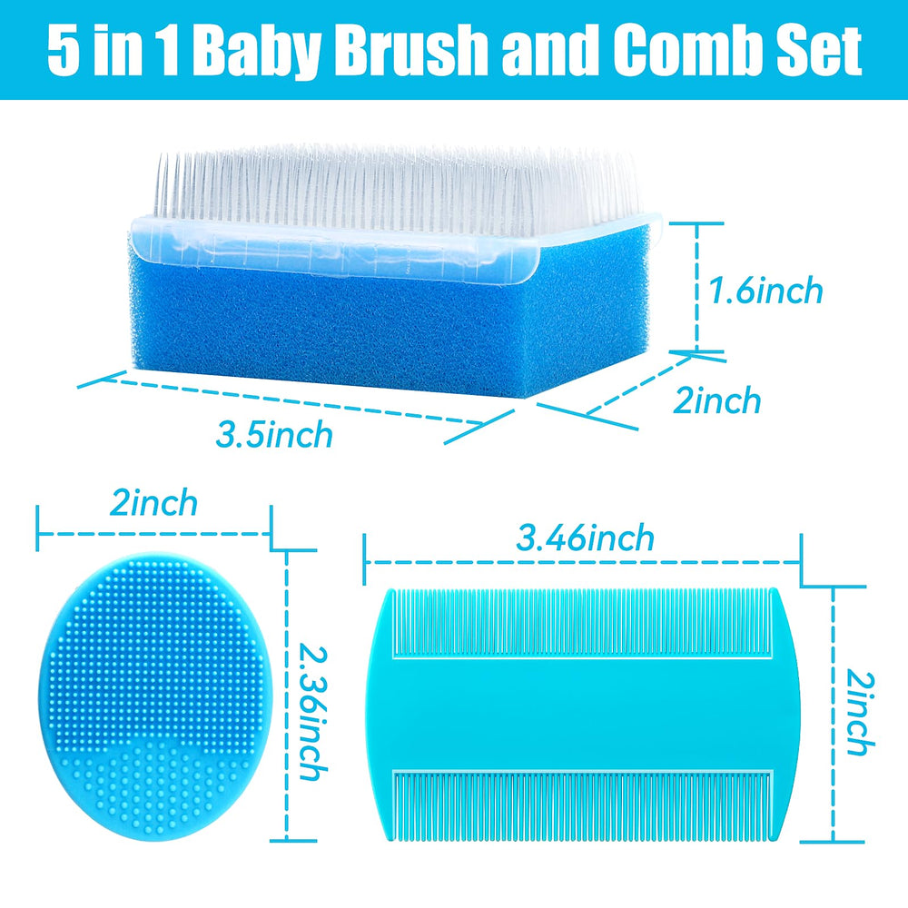 PAKENYESHA soft bristle baby brush for delicate cleansing.