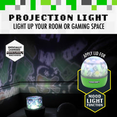 Paladone Minecraft Steve projector night light brings iconic character visuals to kids' rooms softly.