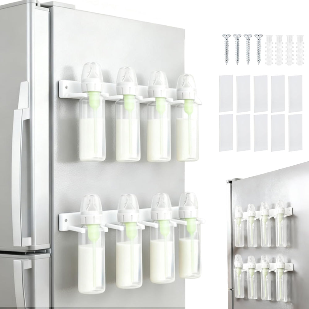 Palksky wall-mounted bottle storage organizer keeps Dr. Brown's bottles neat and accessible.