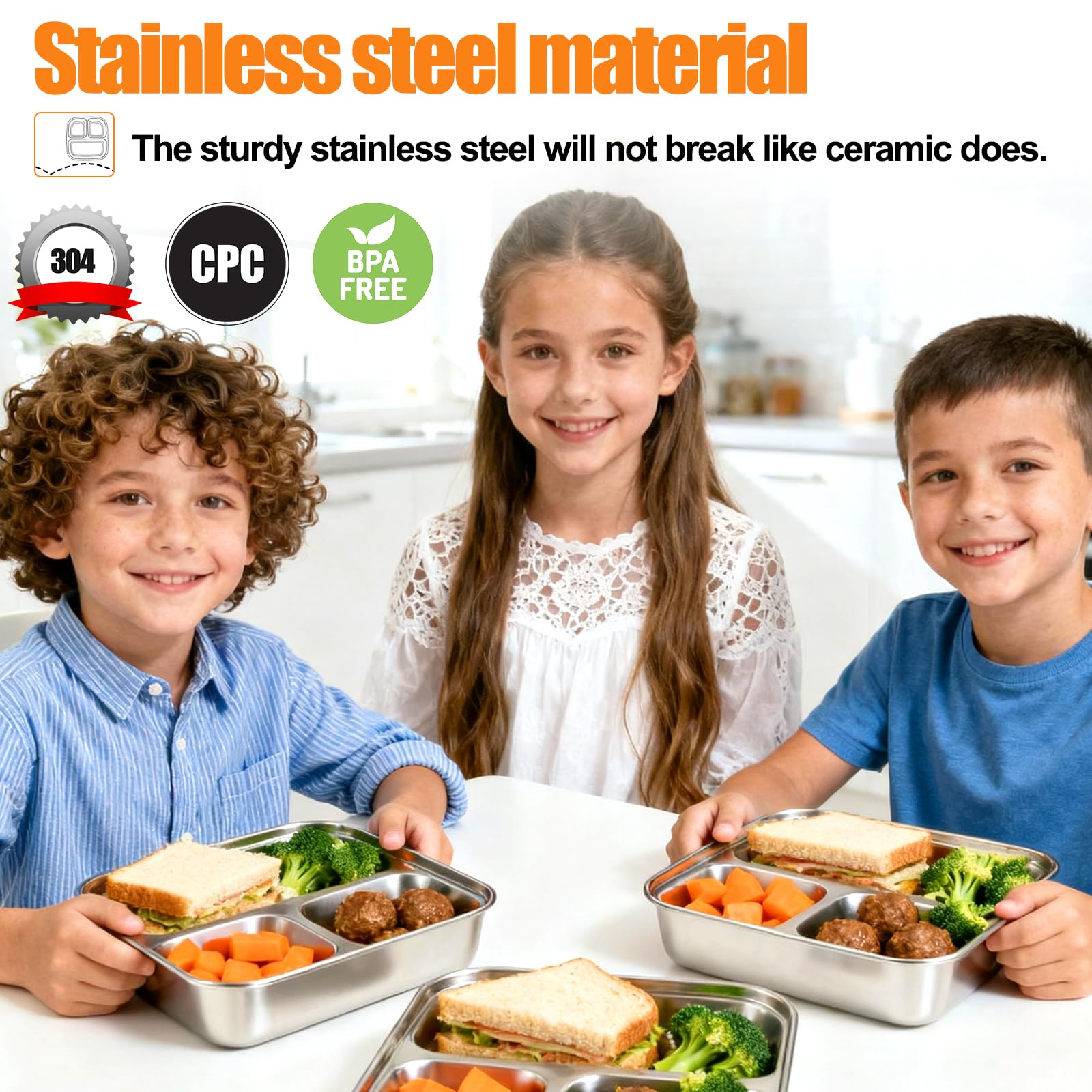 Palksky compact stackable plates save cabinet space.