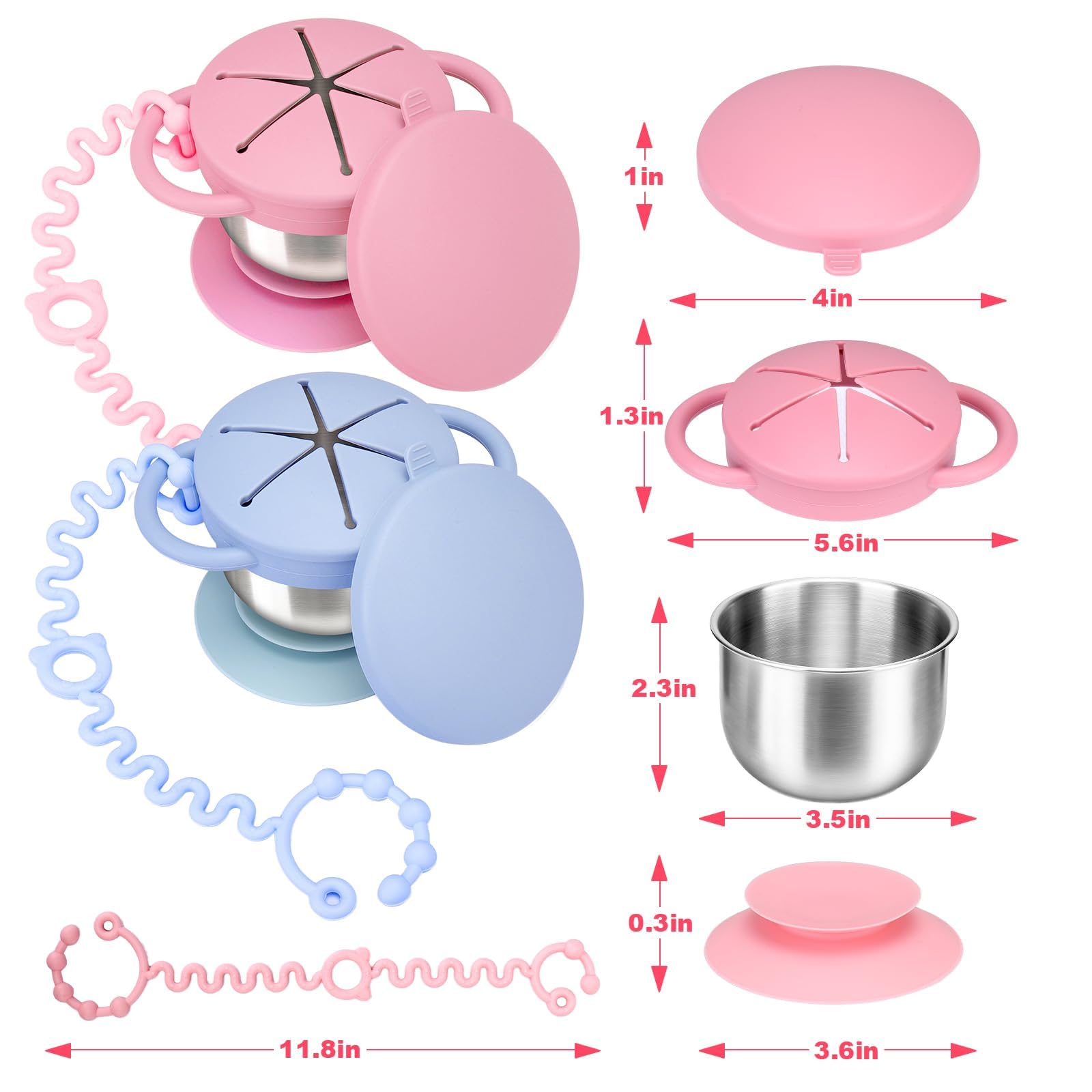 Palksky dishwasher-safe snack cups simplify cleaning after meals.