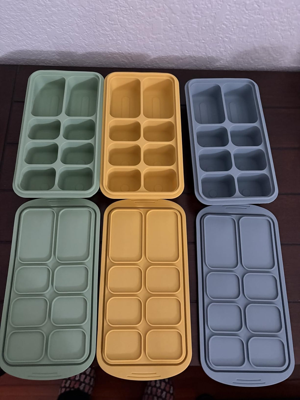 Palksky freezer tray with measurement marks helps portion accurately for meals