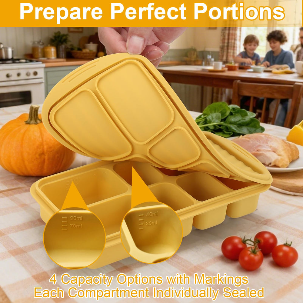 Palksky tray ideal for purées, breast milk, and homemade meals