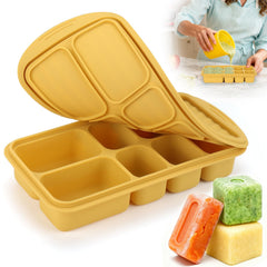 Palksky silicone freezer tray with lid demonstrates a sturdy base for spill-free prep