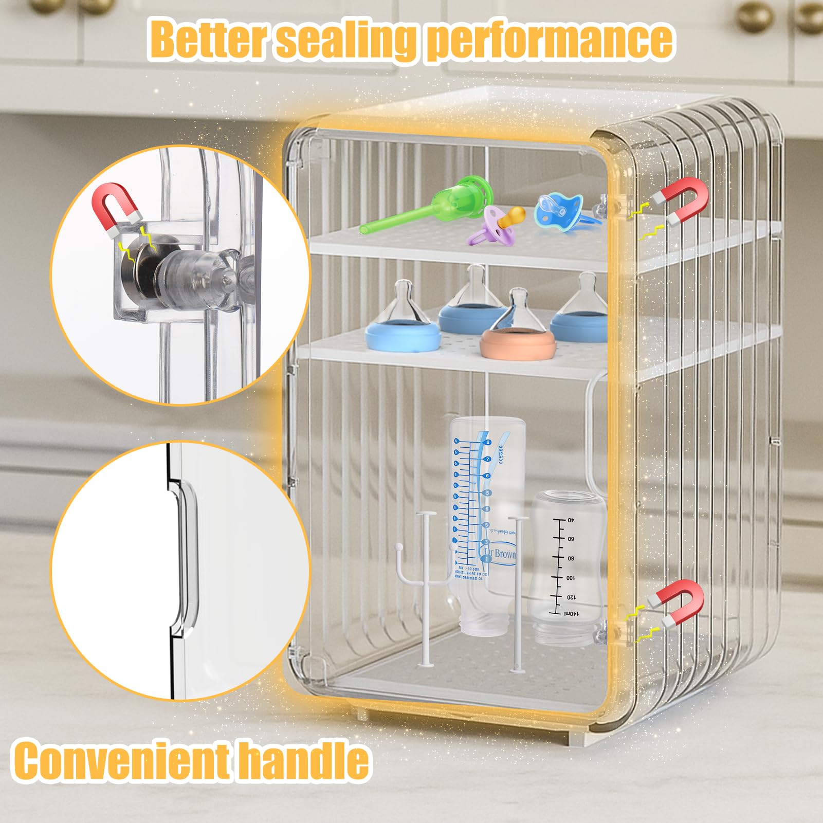 Palksky vertical space-saving design frees counter space for easier meal prep
