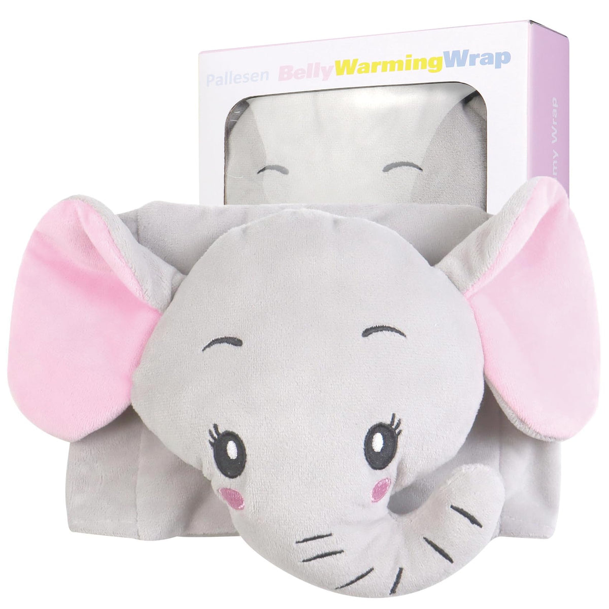 Pallesen colic relief wrap close-up with comfy belt