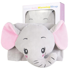 Pallesen colic relief wrap close-up with comfy belt