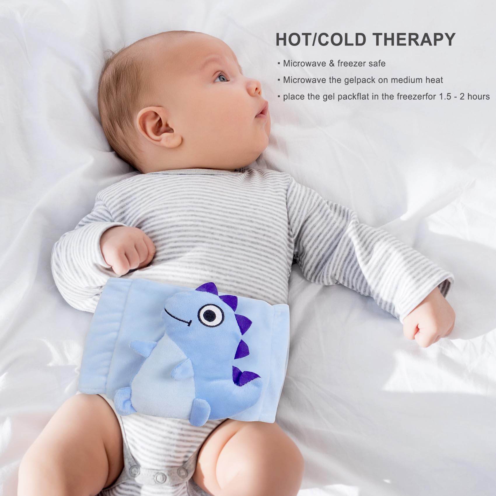 Soft cotton doll belt provides comfortable, adjustable support for babies