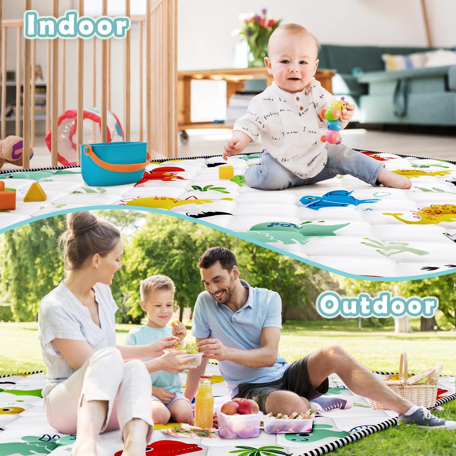 Palopalo machine-washable mat ensures easy cleanup after spills.