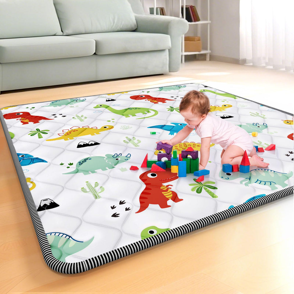 Palopalo thicken foam baby play mat top view with a soft surface for comfortable play.