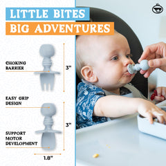 Palz & Pandy foldable silicone bib ready for travel