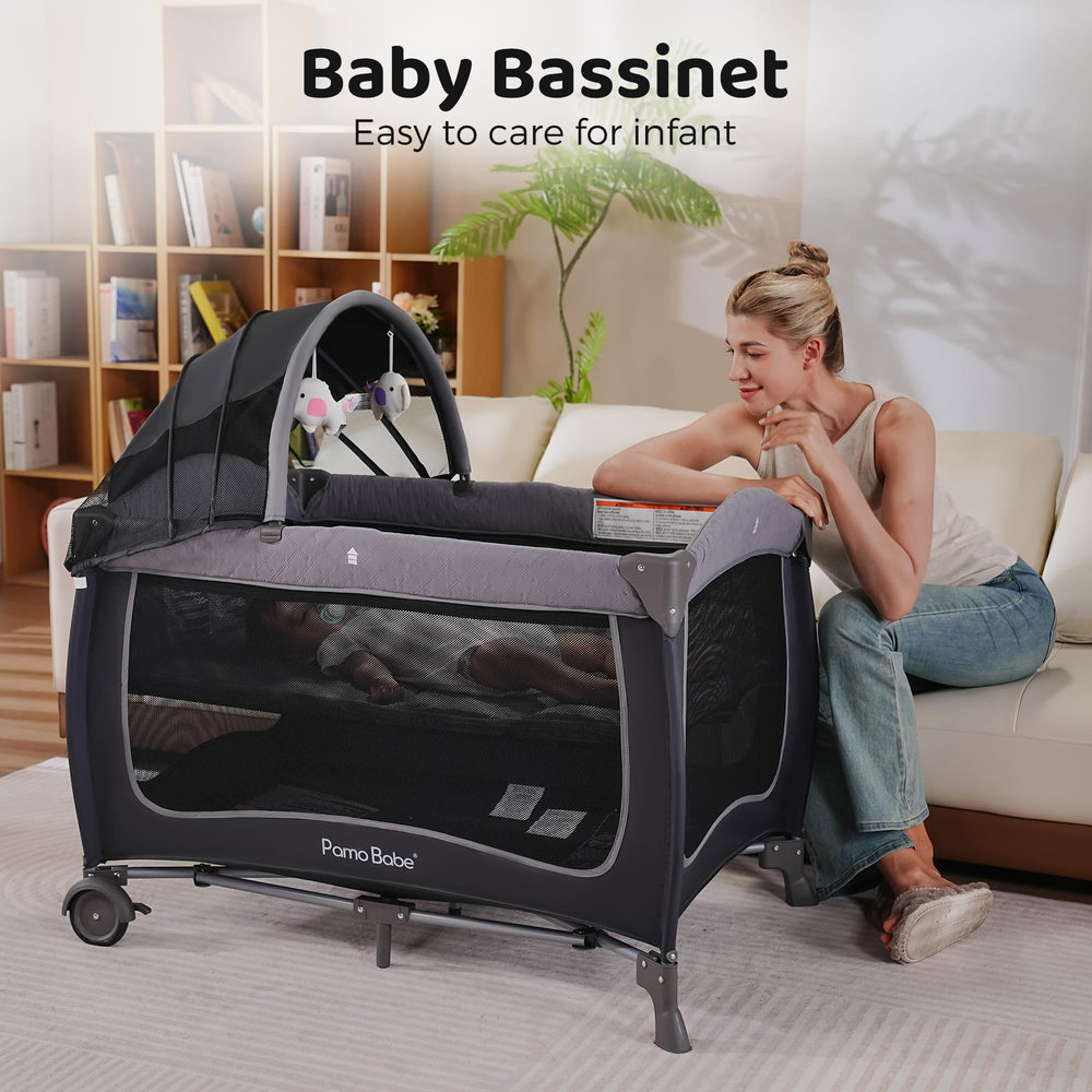 Pamo Babe bassinet for baby rest provides a soft resting place.