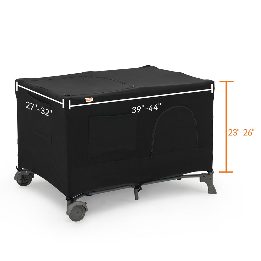 Pamo Babe blackout cover compatible with standard rectangular playards.