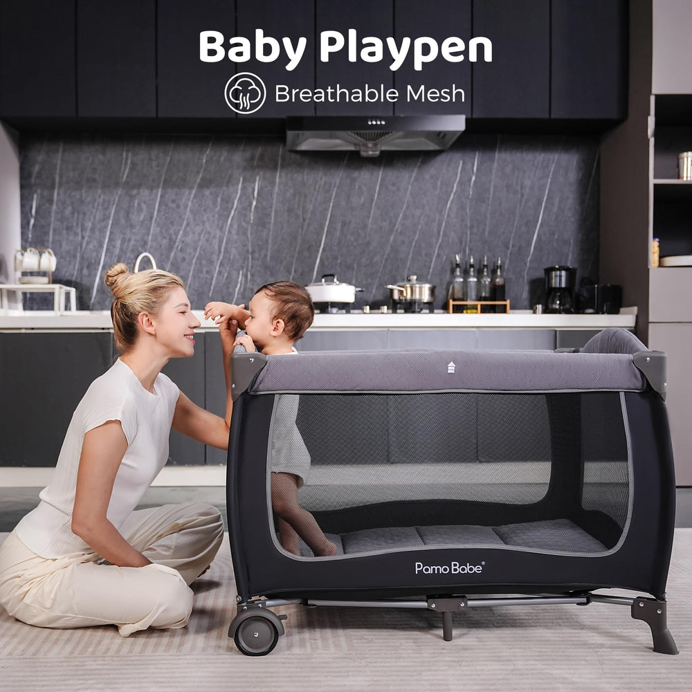 Pamo Babe changing table detachable simplifies diaper changes on the go.
