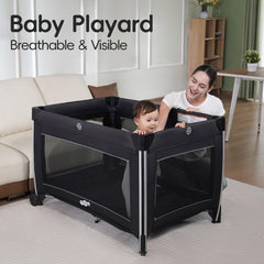 Pamo Babe detachable baby bassinet allows quick repositioning for soothing.