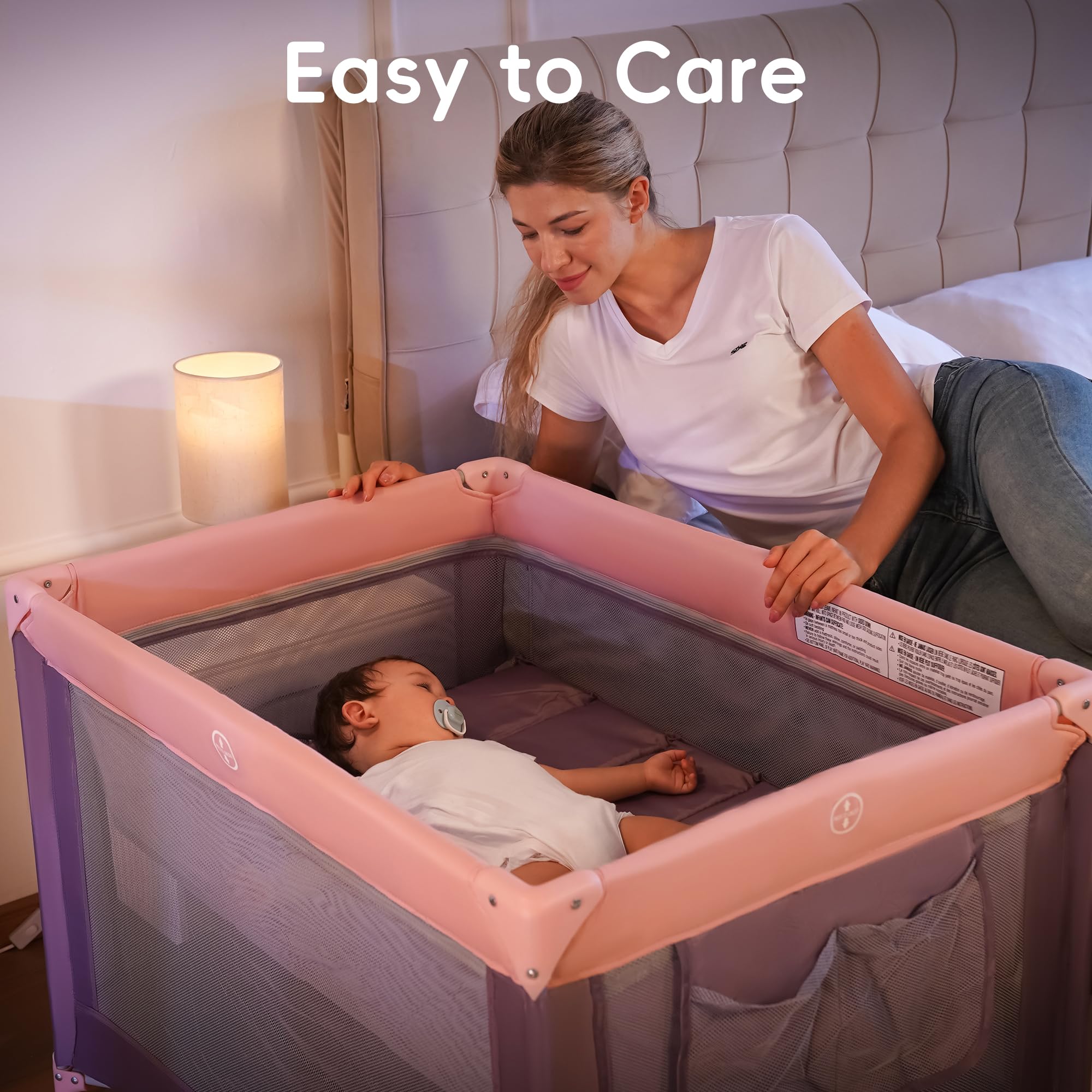 Pamo Babe easy wipe care for clean, ready-to-use surfaces.