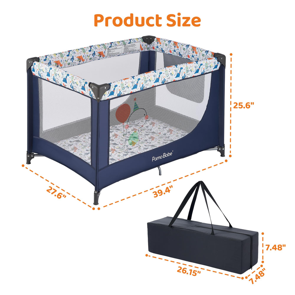 Pamo Babe folded dimensions 66.5 cm by 19 cm for compact storage.