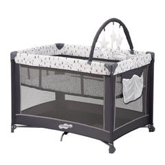 Pamo Babe Pack and Play bassinet-detachable for quick changes at home or on trips