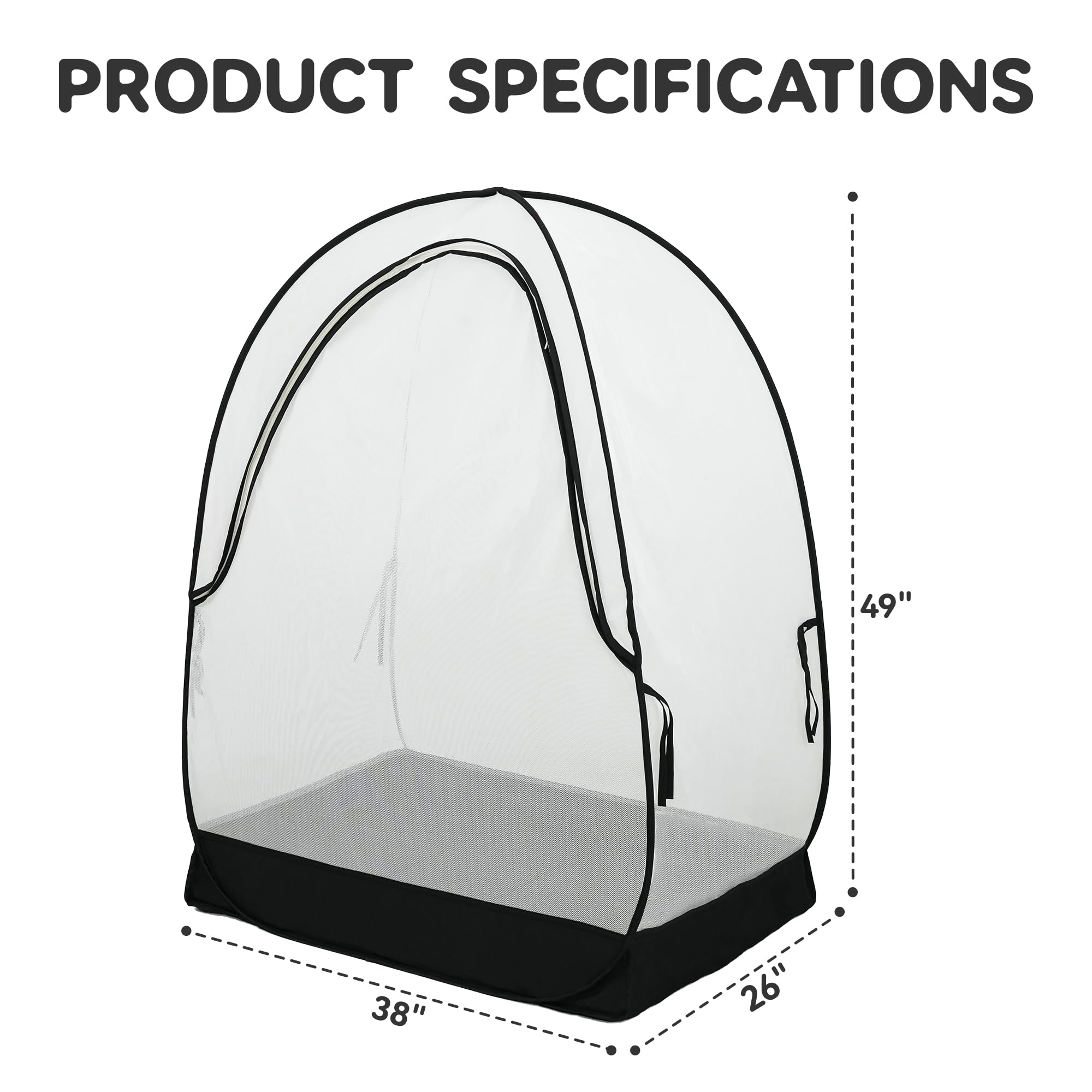Pamo Babe Pack and Play Tent in crib for safe containment