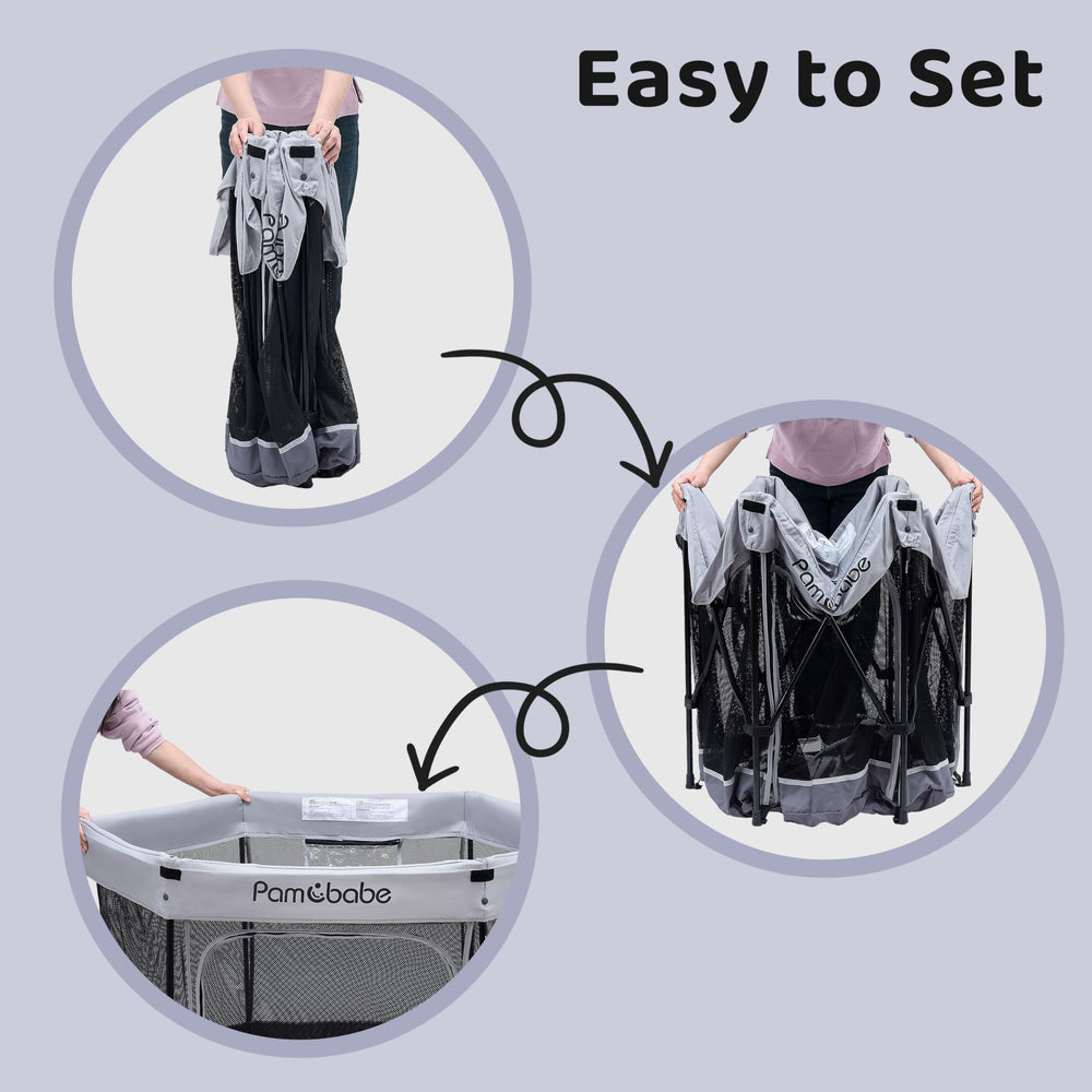 Pamo Babe removable canopy offers UV protection and shade.