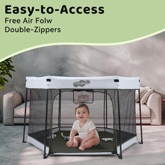 Pamo Babe playpen 54x32 inches offers generous play space