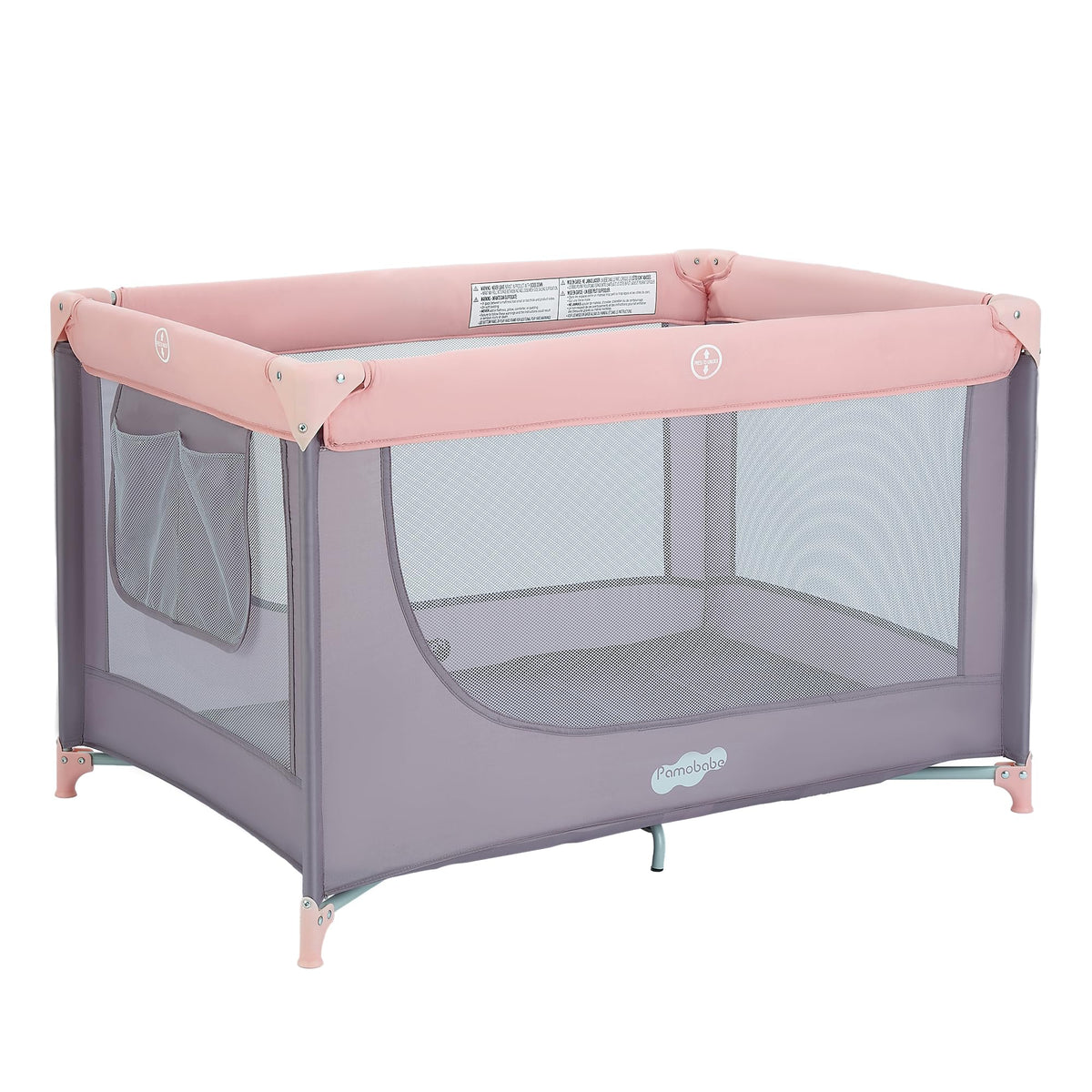 Pamo Babe portable crib mattress in compact fold, ideal for travel.
