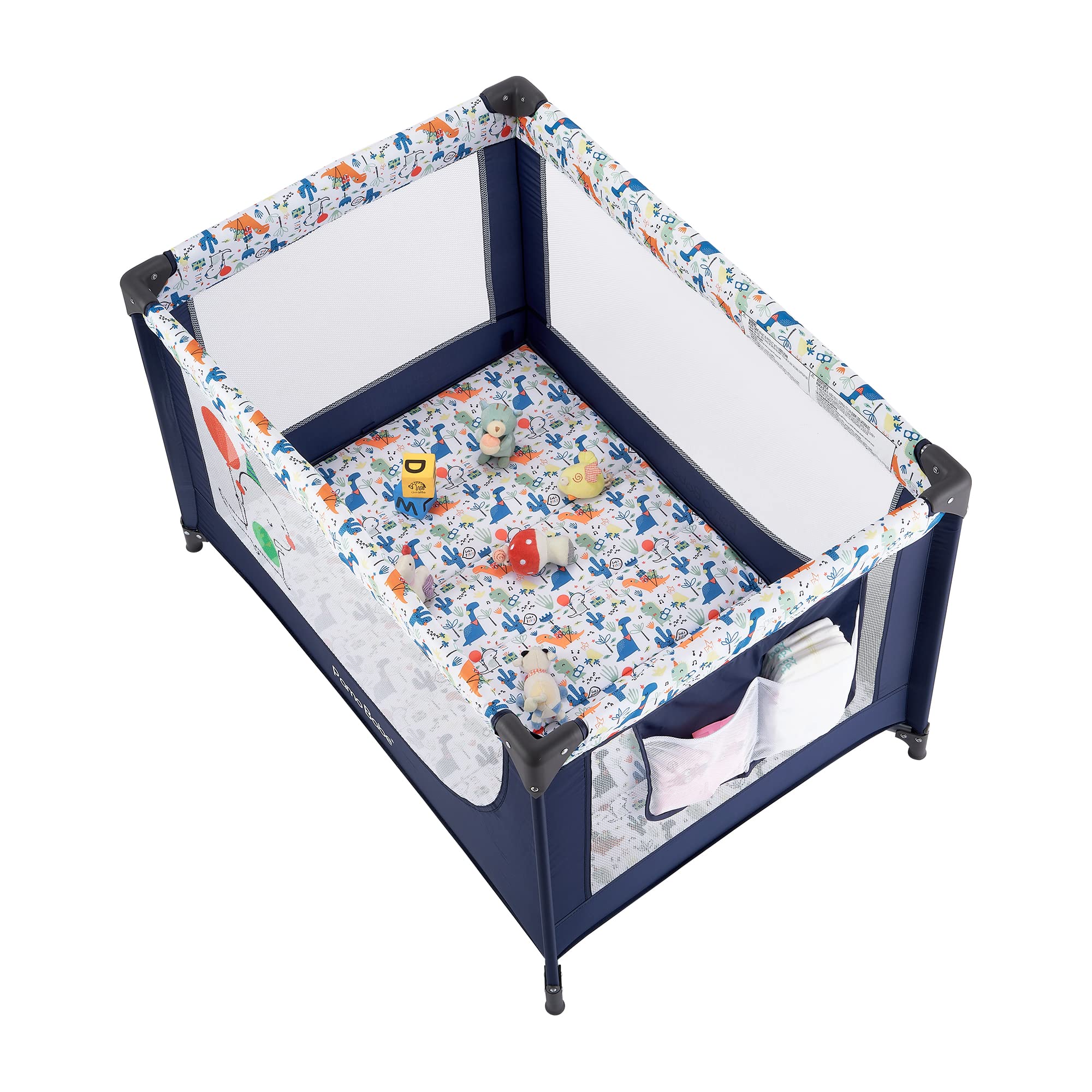 Pamo Babe soft mattress provides gentle support during naps.