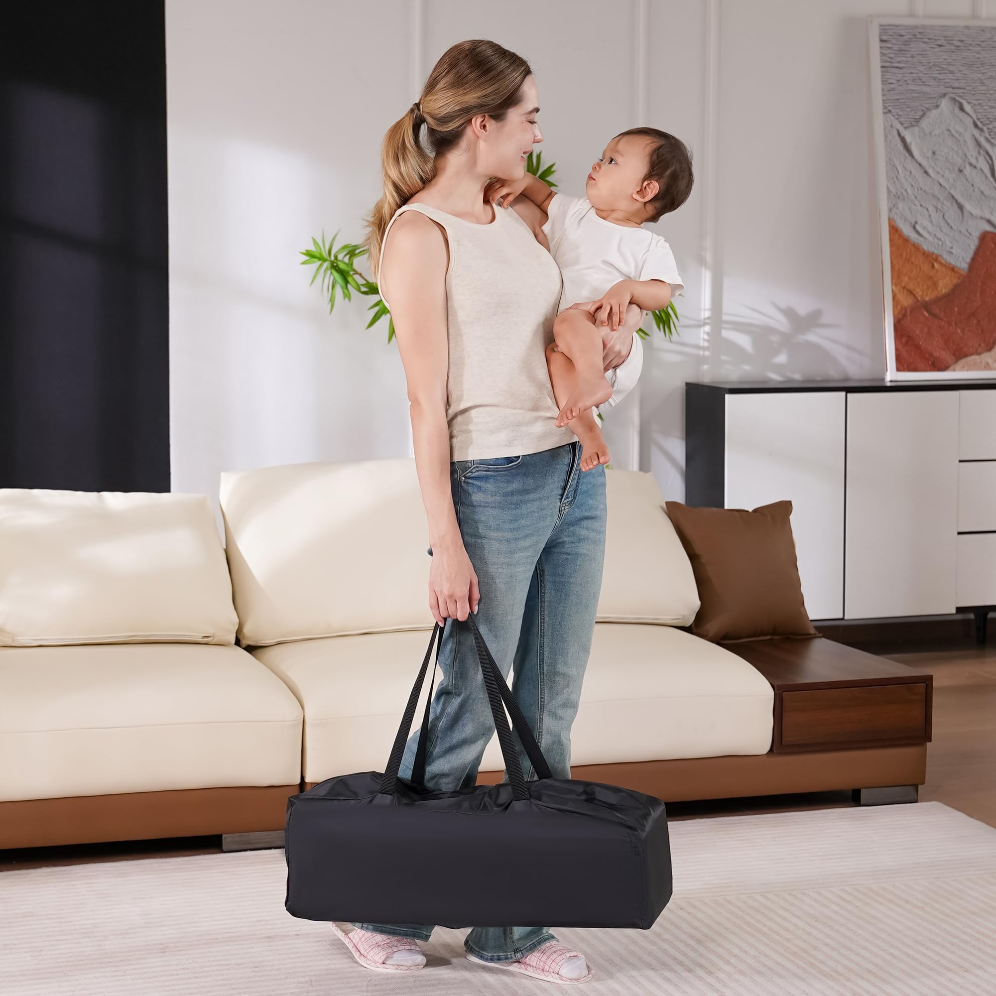 Pamo Babe stain-resistant cover for busy households.
