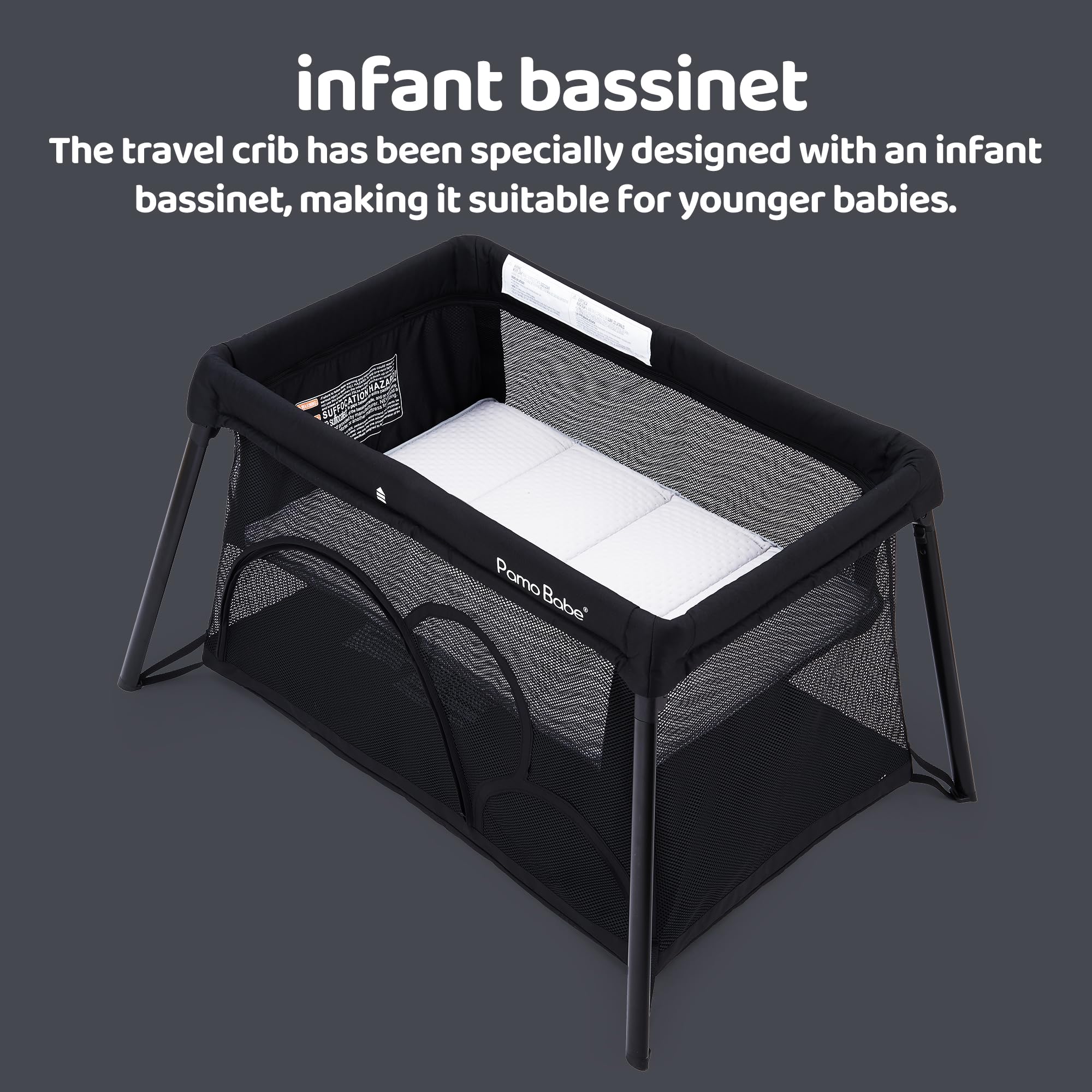 Pamo Babe breathable mesh creates airy comfort around baby