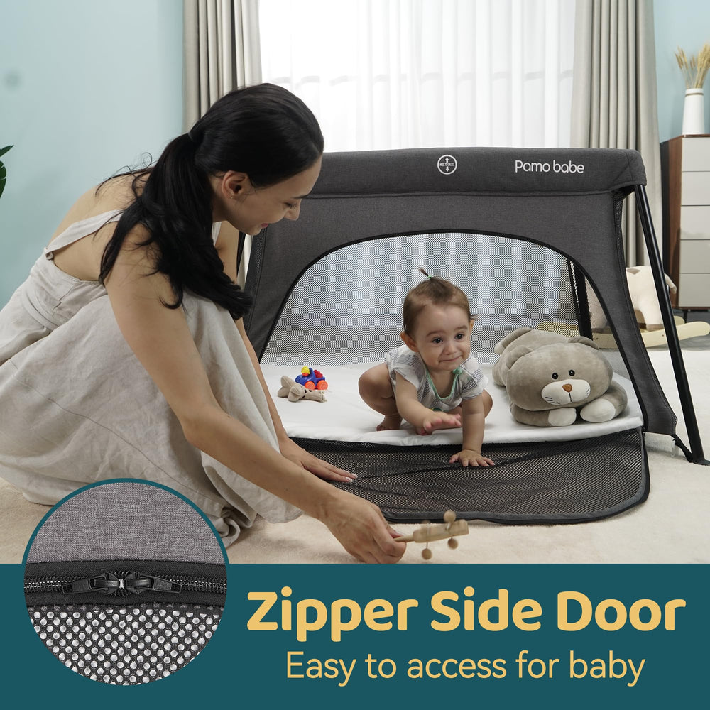 Pamo Babe Travel Crib compact carry bag for easy travel storage