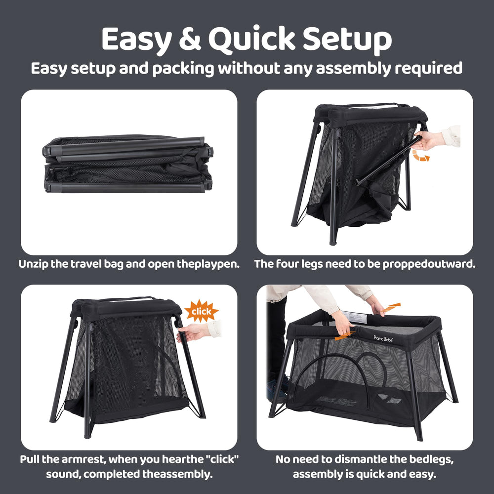 Pamo Babe compact fold design makes packing quick