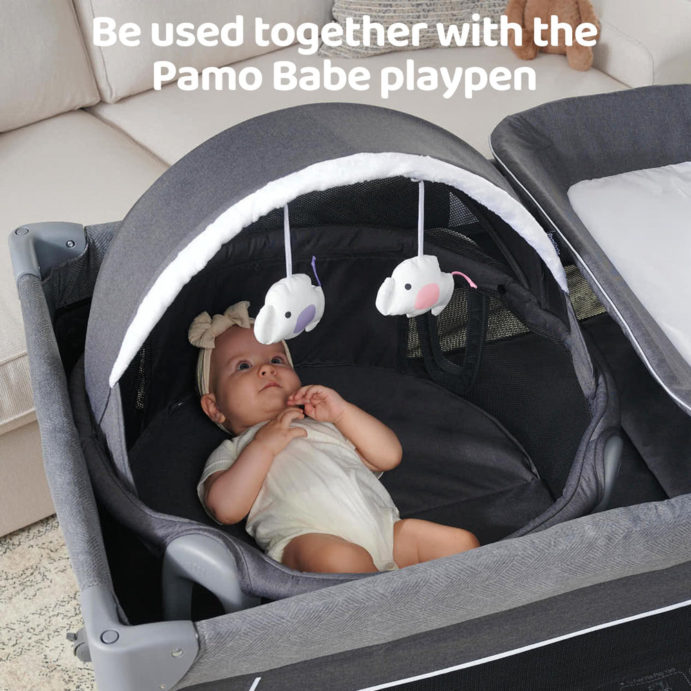 Pamo Babe Travel Crib Fold for quick, compact packing during trips.