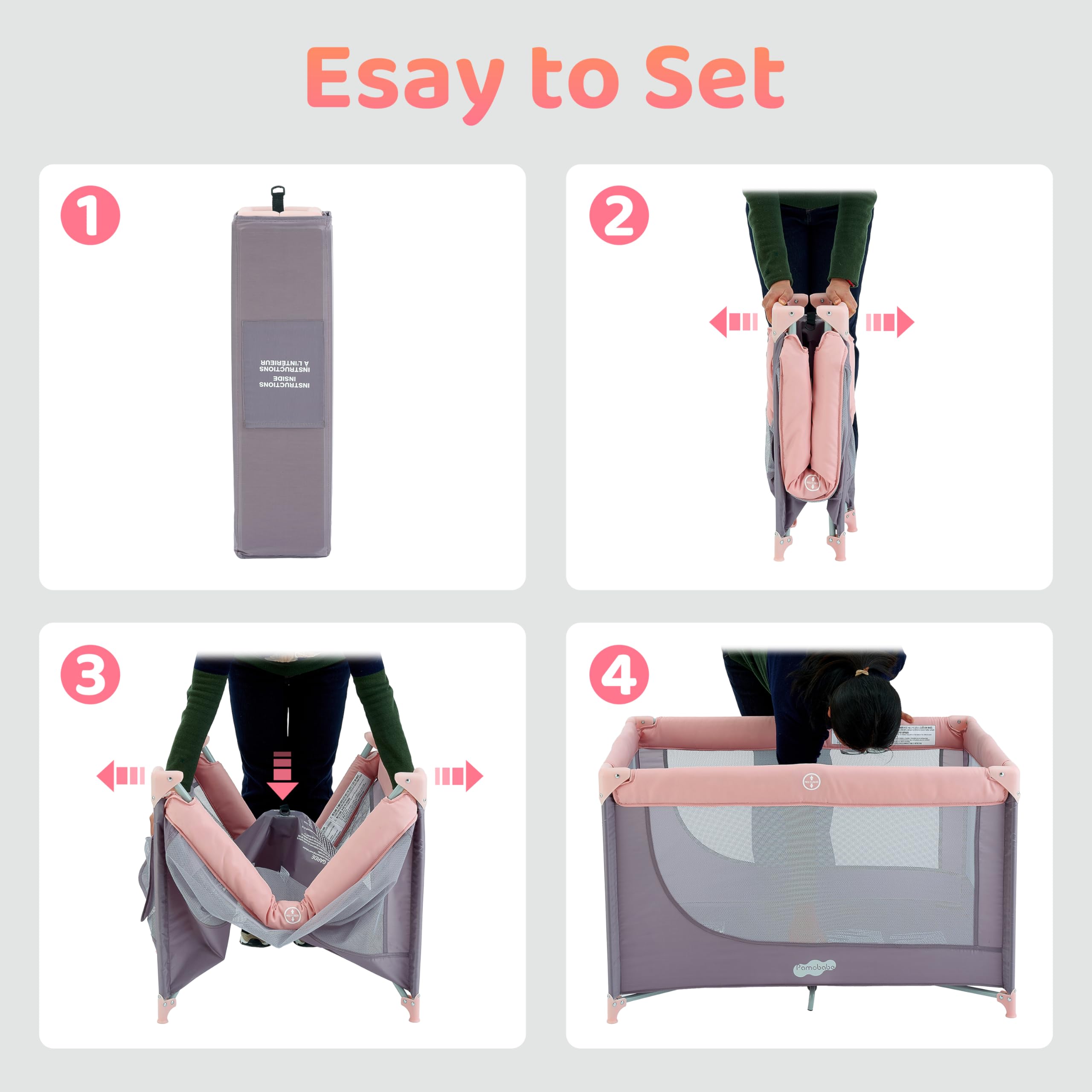 Pamo Babe waterproof cover protects the foam and cleans easily.