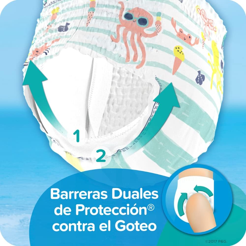 Pampers Splashers Swim Diaper Small packaging detail shows convenient 12-count packing.
