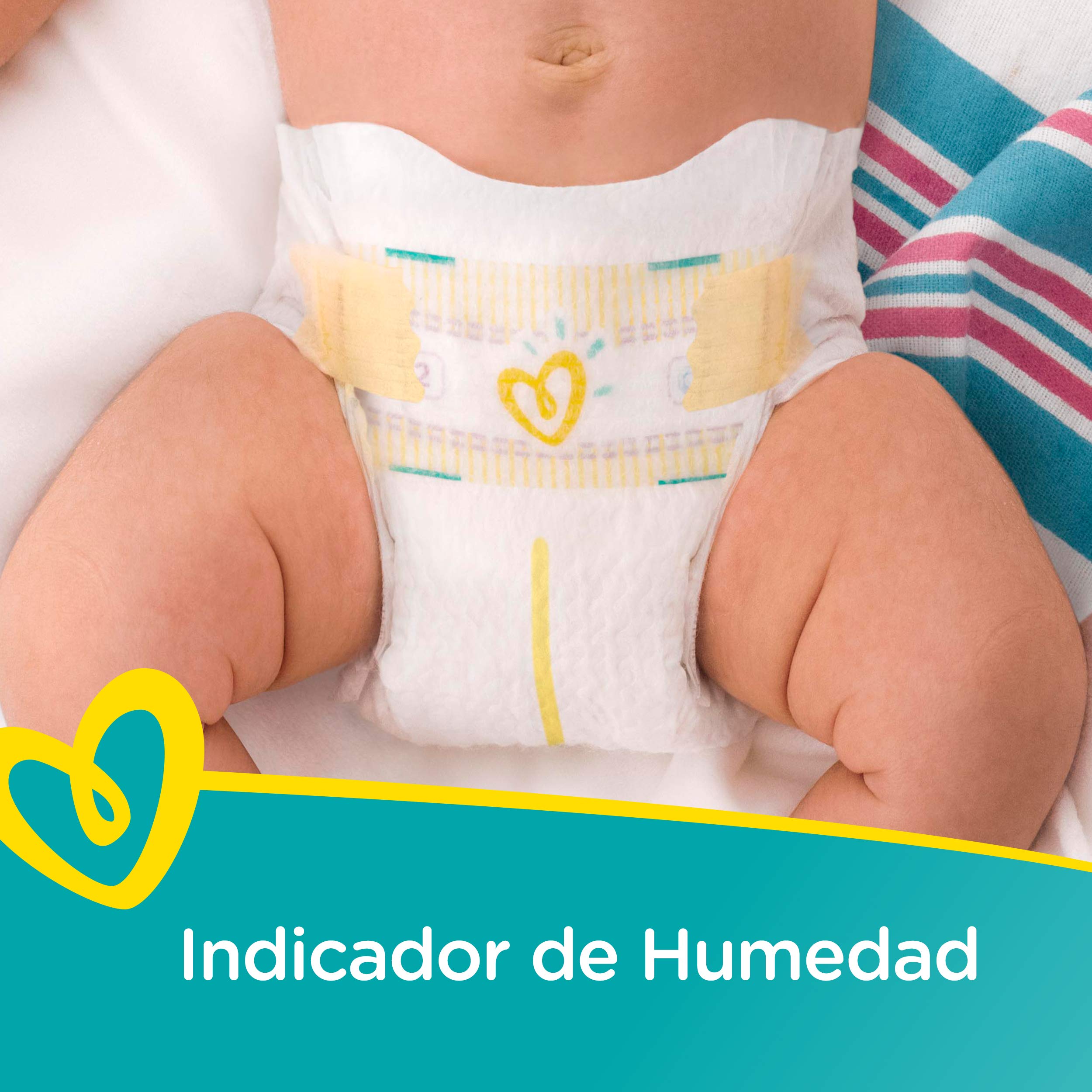 Pampers Swaddlers Absorb Away Liner in action keeps skin dry
