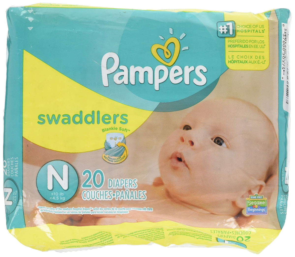 Pampers Swaddlers Blankie Soft surface delivers newborn comfort and protection.