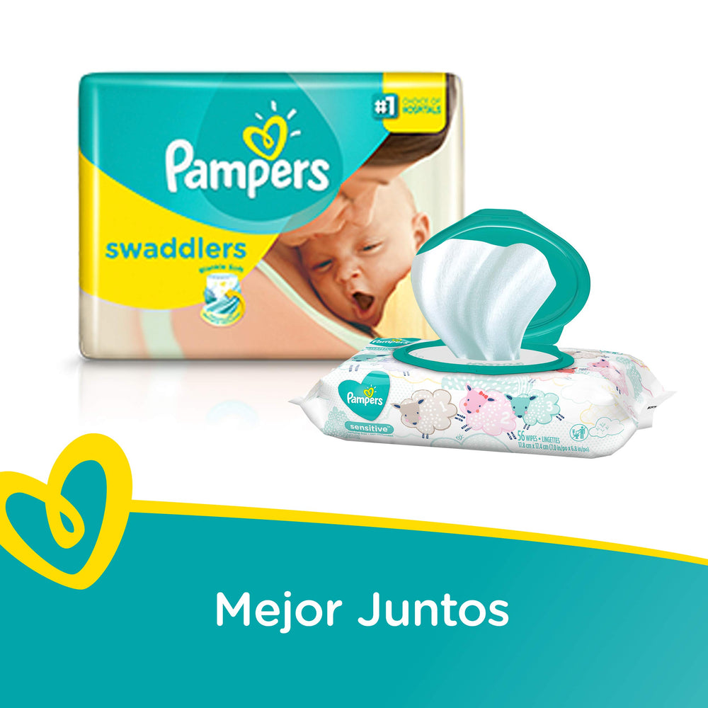 Pampers Swaddlers umbilical notch design for gentle belly fit