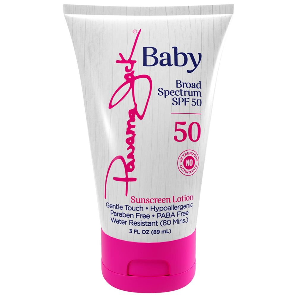 Panama Jack Baby Sunscreen hypoallergenic icon indicating gentle care for sensitive skin.