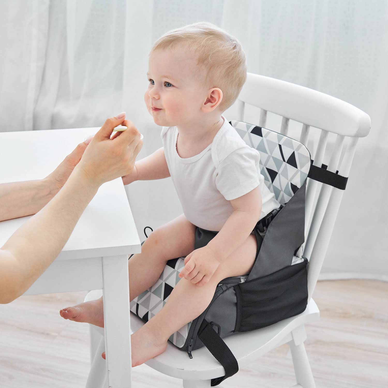 PandaEar adjustable straps secure a snug fit on chairs