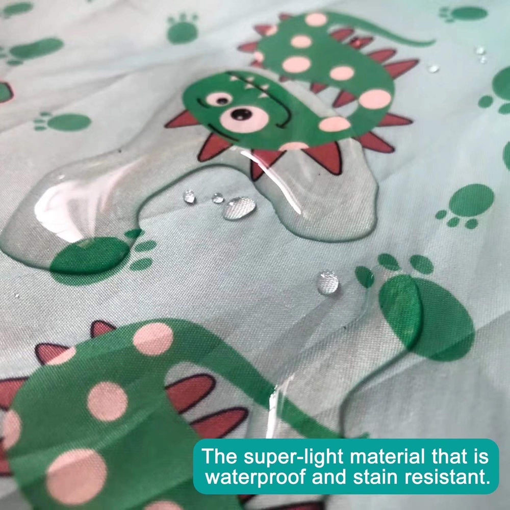 PandaEar bibs fit ages 12 to 48 months with adjustable back closure.