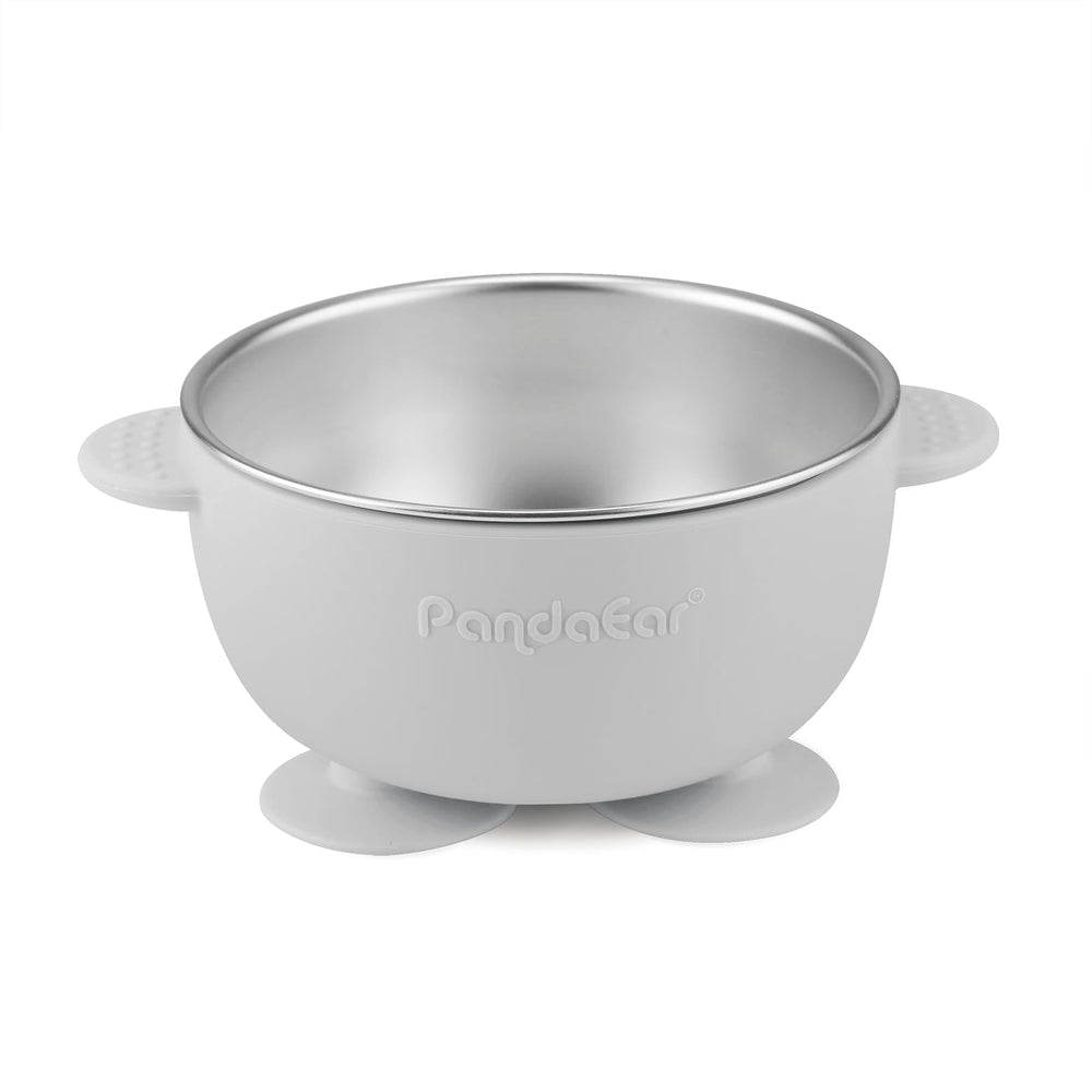 PandaEar baby-led weaning-friendly set supports independent eating with soft utensils.