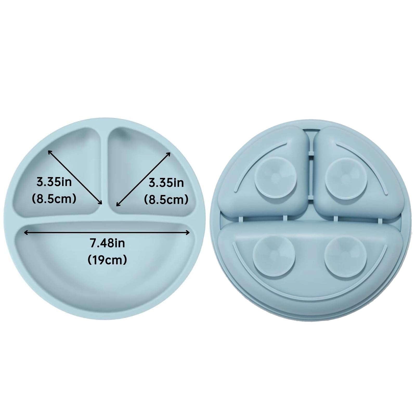 PandaEar BPA-free silicone plate demonstrates safe, shatter-resistant toddler mealtime.