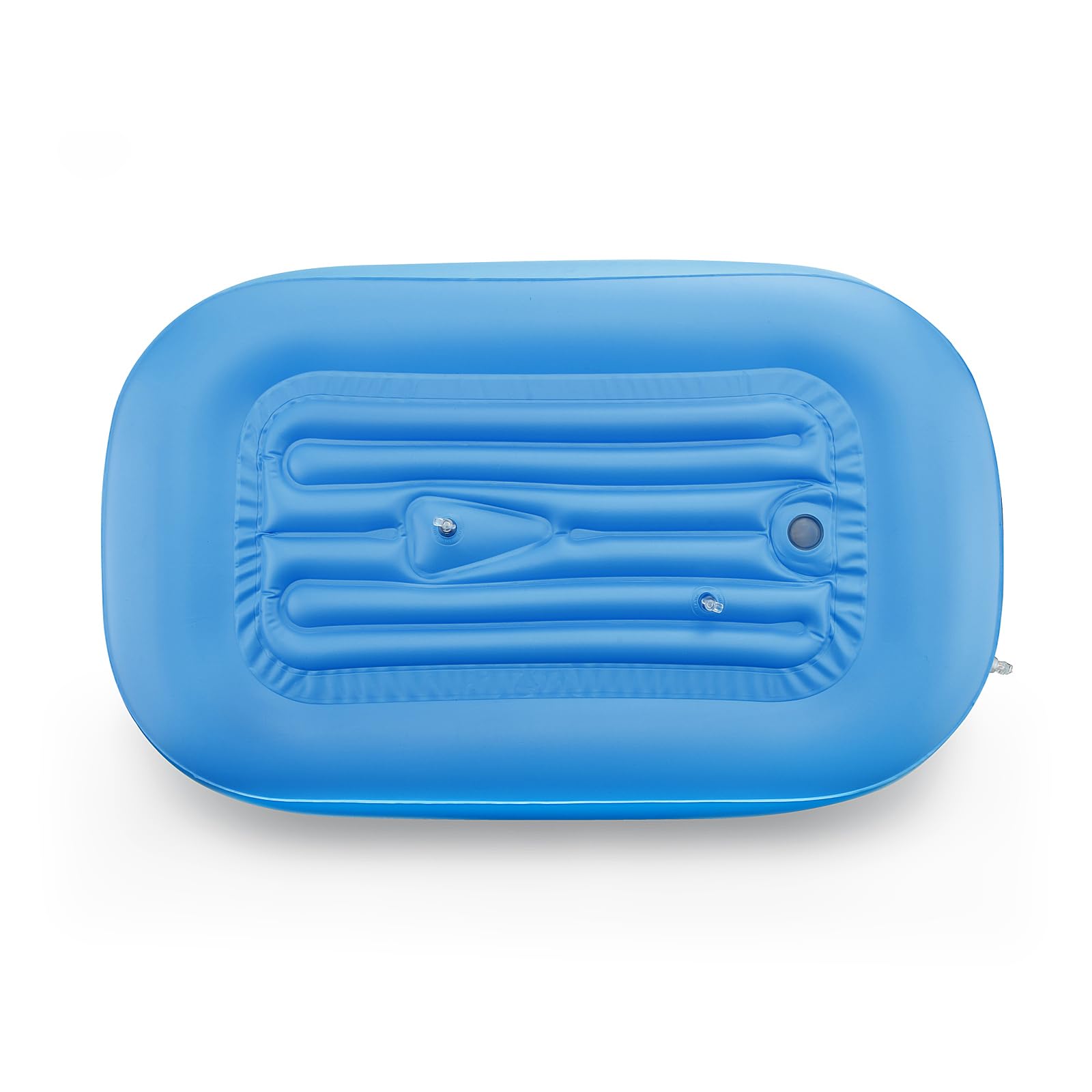 PandaEar inflatable tub includes air pump for quick setup.