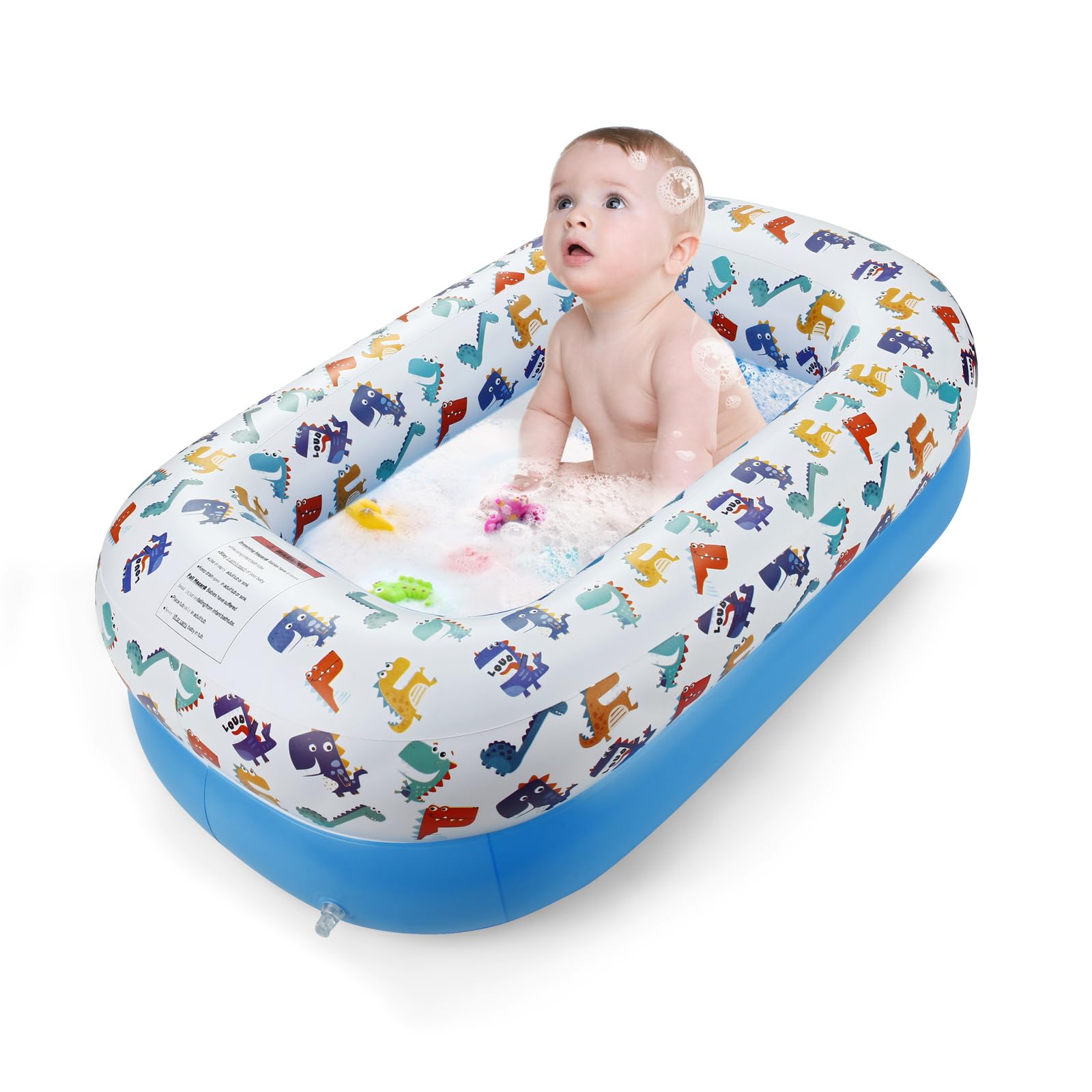 PandaEar dinosaur tub doubles as ball pit or splash pool.