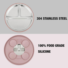 PandaEar divided plates help keep foods separate for balanced meals