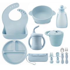 PandaEar divided suction plate showing organized meal sections for easy self-feeding