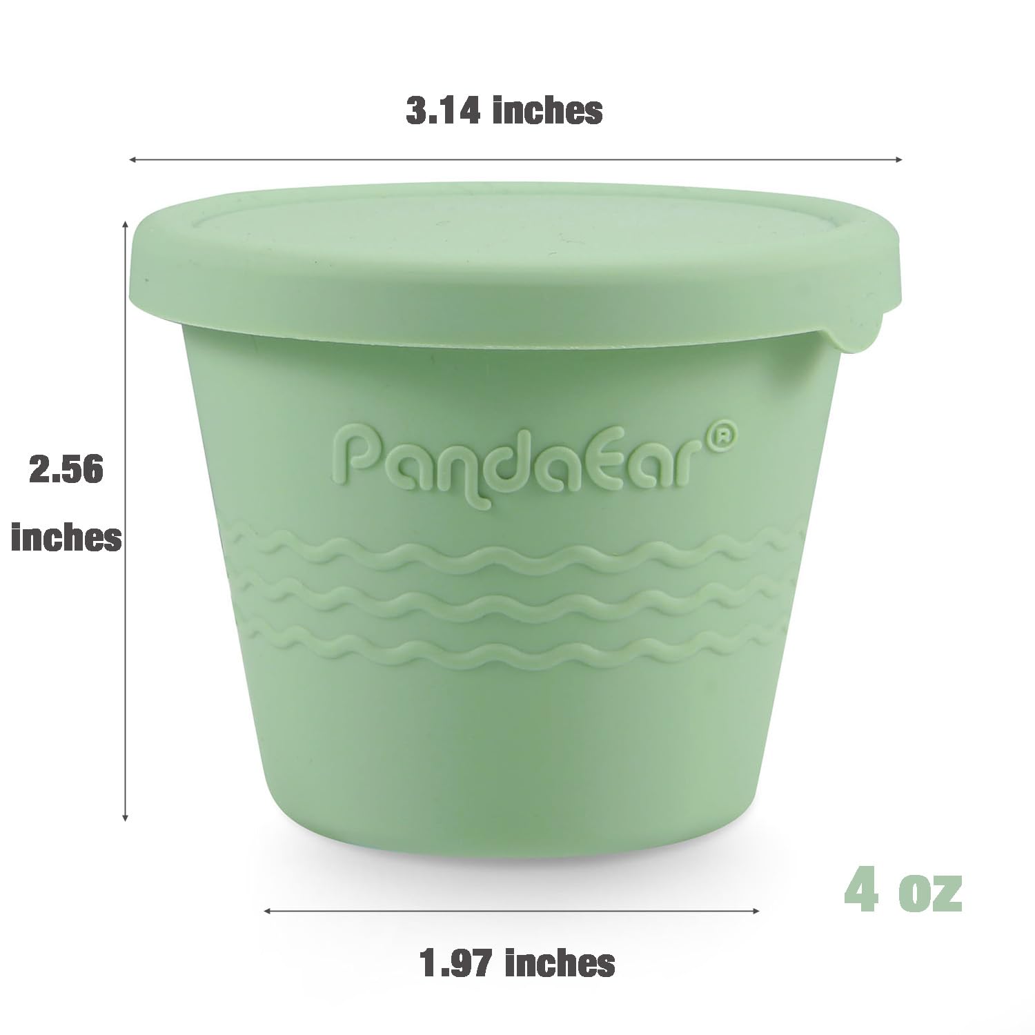 PandaEar freezer-safe and microwave-safe containers keep food fresh.