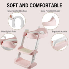 PandaEar potty seat folds for compact storage and easy travel.